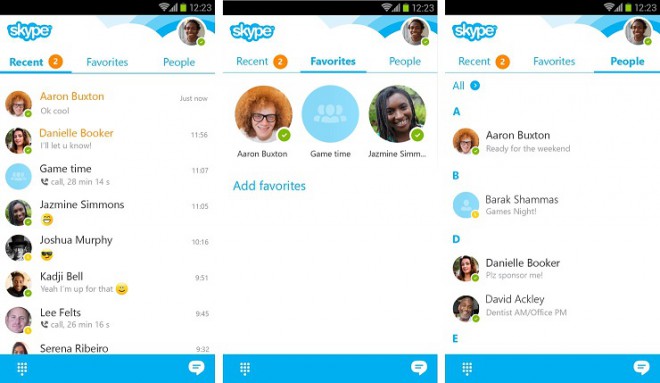 Skype per Android 2