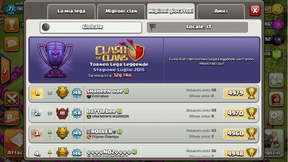 Negozio Delle Leghe Clash Of Clans