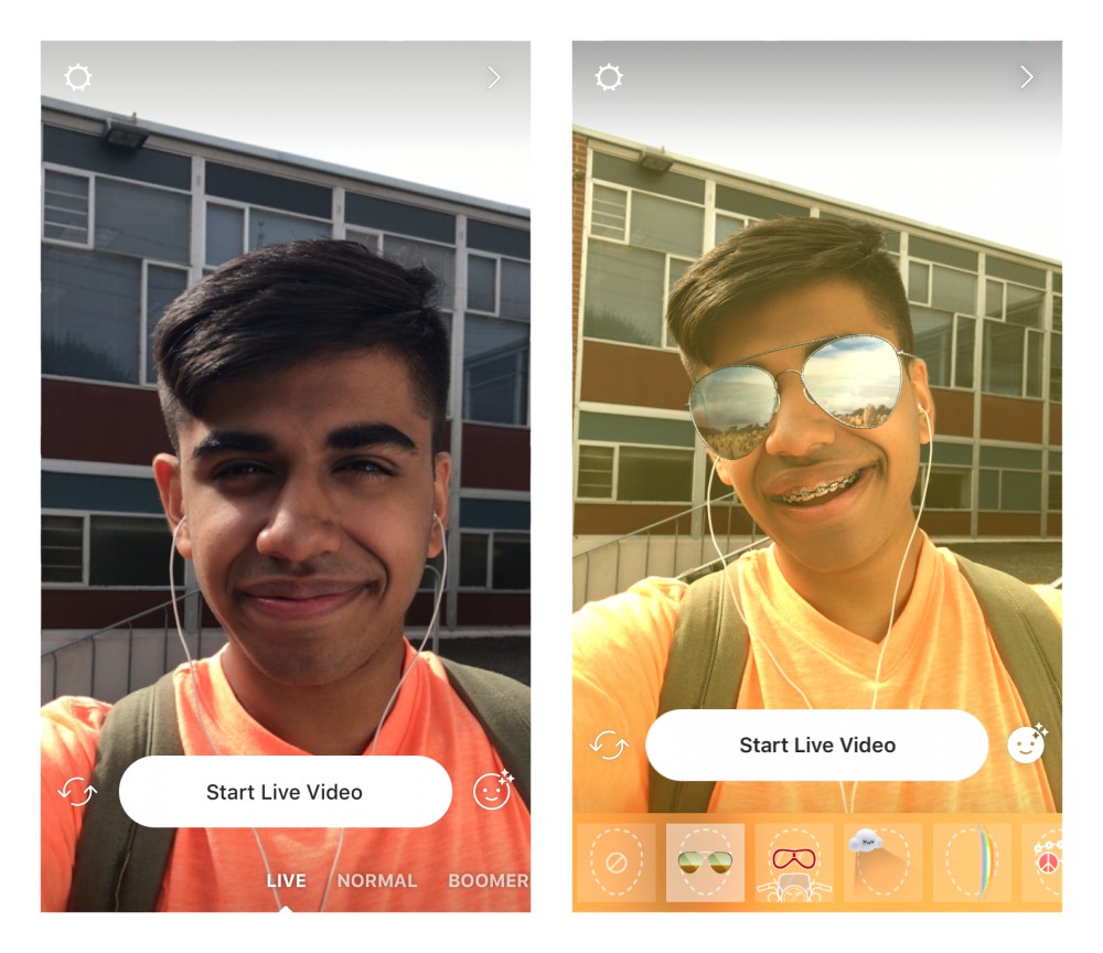 In arrivo i Live Face Filters — Instagram In arrivo i Live Face Filters — Instagram